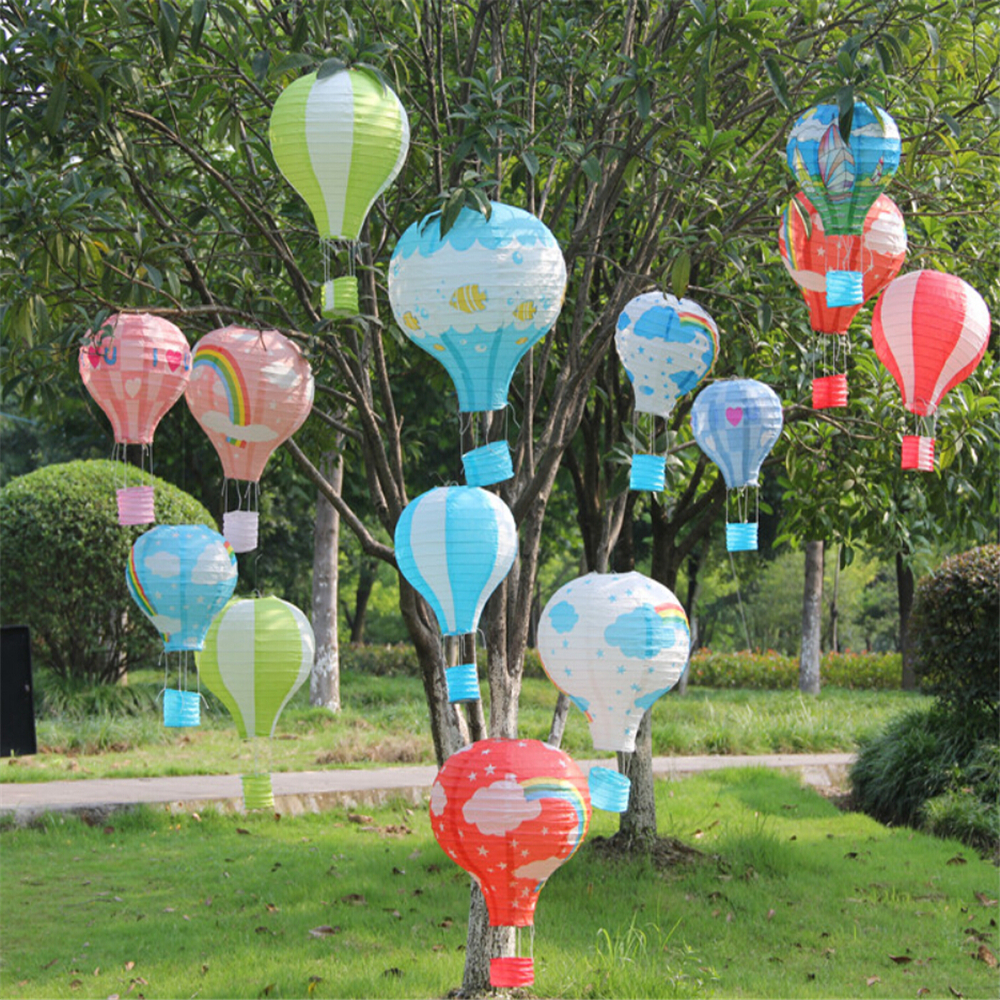 Hot Multicolor Paper Chinese wishing lantern hot air balloon Fire Sky lantern for Wedding Christmas Party decoration supplies