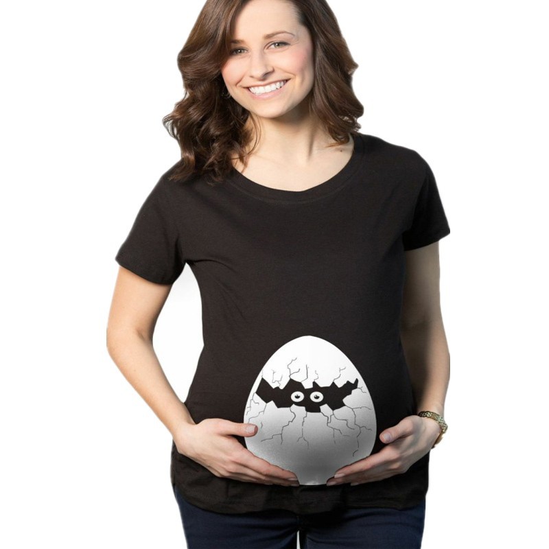 2015-Summer-Style-Tee-Funny-Broken-Egg-Print-Gravida-T-shirt-Pregnant-Maternity-T-Shirts-Casual