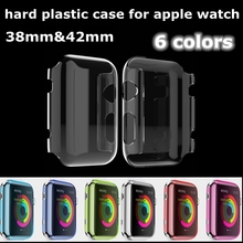 Luxury crystal ultra thin hard plastic case protective transparent back cover for apple watch Standard Sport