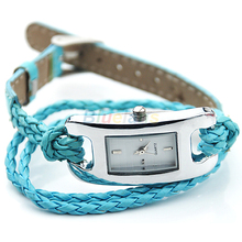 Min 16 Fashion Ladies Womens Bracelet Charm Multi Layer Woven Leather Band Quartz Wrist Watch More