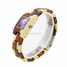2014 Hottest sales wood retro wrap bracelets watch Vintage style wave wrap wood bracelets watch for
