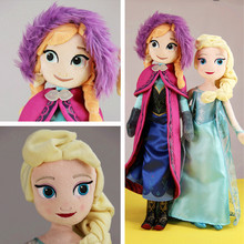 Clearance Sale 40CM Princess Elsa Anna Plush Toys New Princess Elsa plush Anna Plush Doll