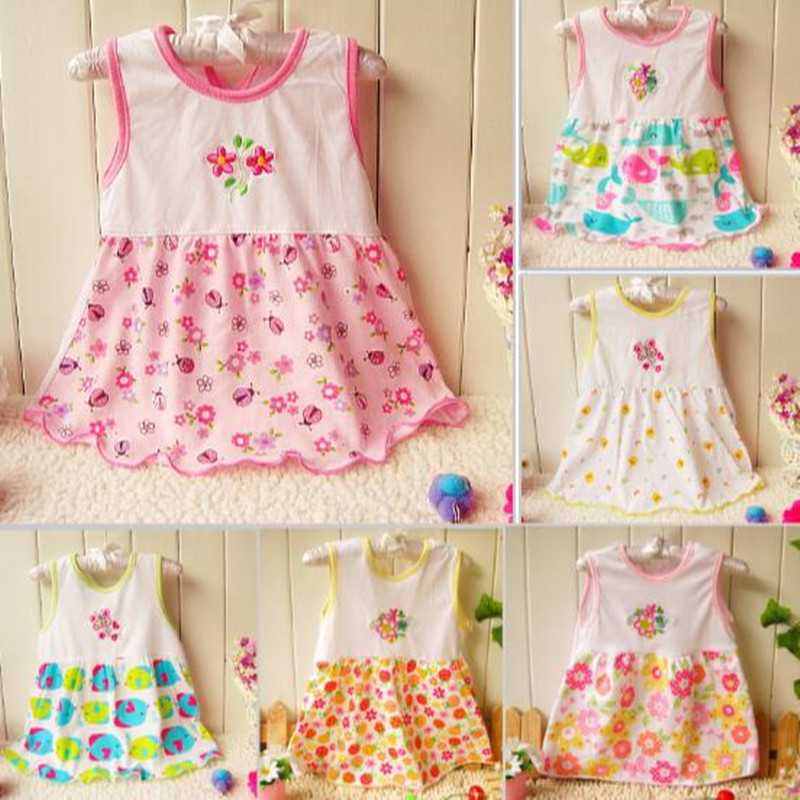 2016 new 1pcs baby dress summer dress for birthday party girl dress 1 year birthday dress 5862 