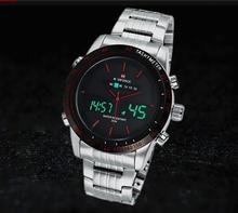 Watches men NAVIFORCE 9024 luxury brand Full Steel Quartz Clock Digital LED Watch Army Military Sport