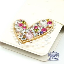 For Girl s Flower Beauty Girl Patten Diamond Pearl Flip Leather Universal Case for Mpie MP
