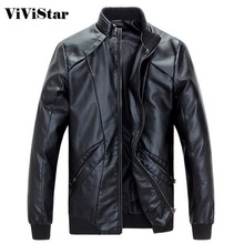 Men Leather Coats 2015 New Arrival Spring Autumn Fashion PU Leather Slim Fit Motorcycle costume F0959-EU