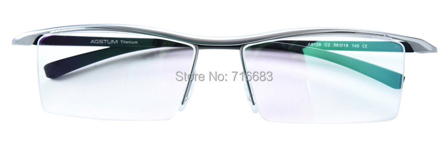 Wholesale Agstum Womens Mens Pure Titanium Half Rimless Business 