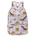 Hottest Lazy Egg Printed Kids Backpacks Cartoon Yellow Gudetama Lazy Egg School Bags B H