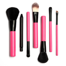 2015 Hot Professional Goat Hair 7Pcs Makeup Brush Set Tools Cosmetic Make Up Brush Set