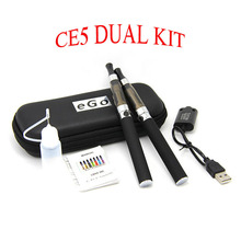 CE5 Kits 650mah 900mah 1100mah Electronic Cigarette E-cigarette Kits Colorful Atomizer Colorful Battery 2 Kits in One Case