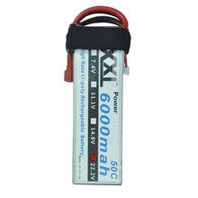 XXL 22.2V 6000mAh 50C 6S 6S1P Max 100C LiPo Battery 22.2 Volt for RC Helicopter Toys & Hobbies
