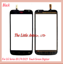 10pcslot Touch Screen For LG Series III L70 D325 Digitizer Glass (dual sim card) Black White Freeshipping+tracking code