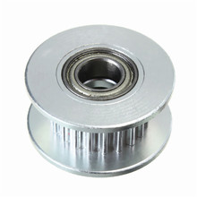3D Printer Accessory Aluminum Alloy Pulley 20 Teeth Idle Pulley With Bearing Timing Gear Bore 5MM belt Width 7MM For GT2