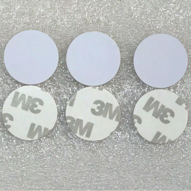  10pcs 25mm 13 56Mhz NFC Tag RFID Cards IC 3M NFC Sticker Coin Cards FM1108