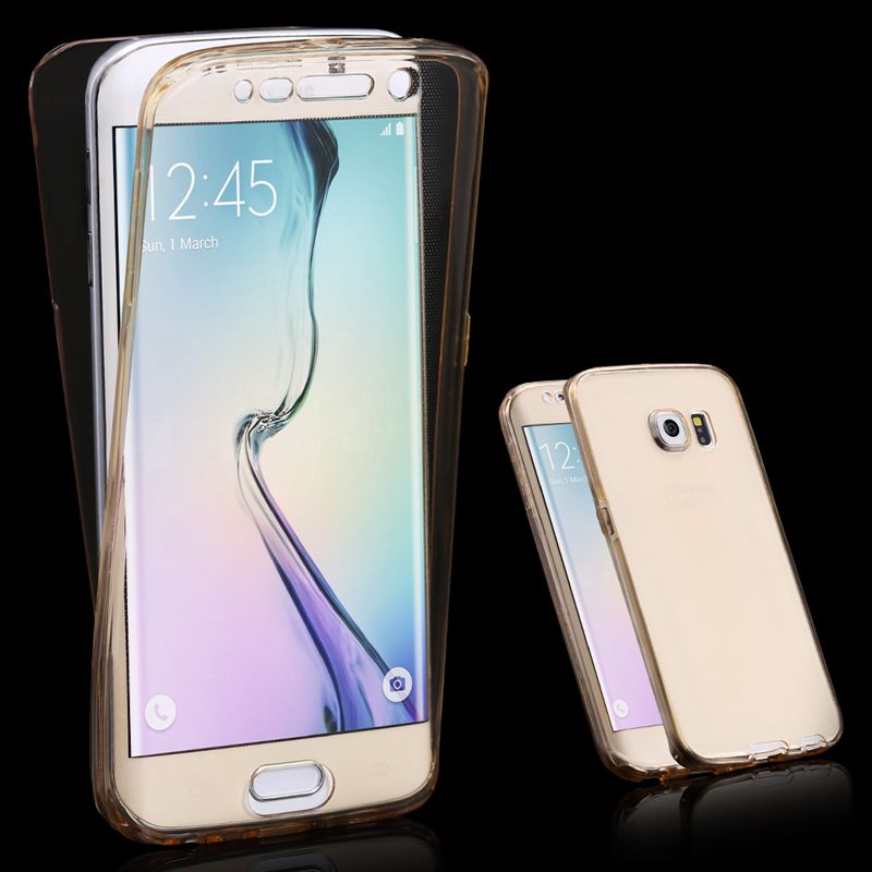 Floveme S6&S6edge 360 Degree Full Protect Soft TPU Cover for Samsung Galaxy S6 S6edge Case Silicone Gel Shell Capa Coque Funda