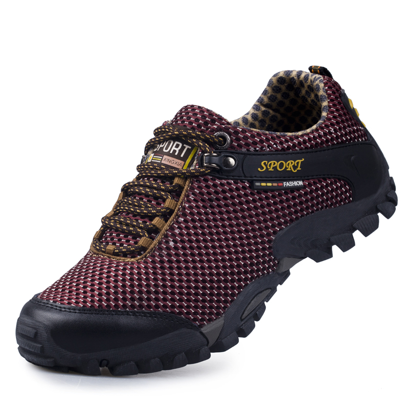2015 New mens outdoor hiking shoes non-slip waterproof men trek mountain climbing shoes breathable trekking shoes sports shoe