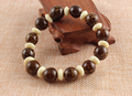Hot selling Manual Weaving imitation Mala Bracelet Buddha Charm Bangle DIY bodhi seed bracelet Men and
