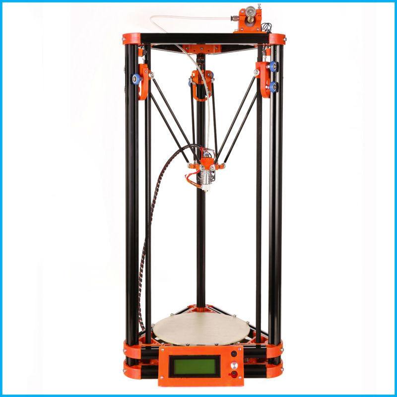 LCD Display Delta Diy 3d Printer Kits With 40m Filament Masking Tape 8GB SD Card For