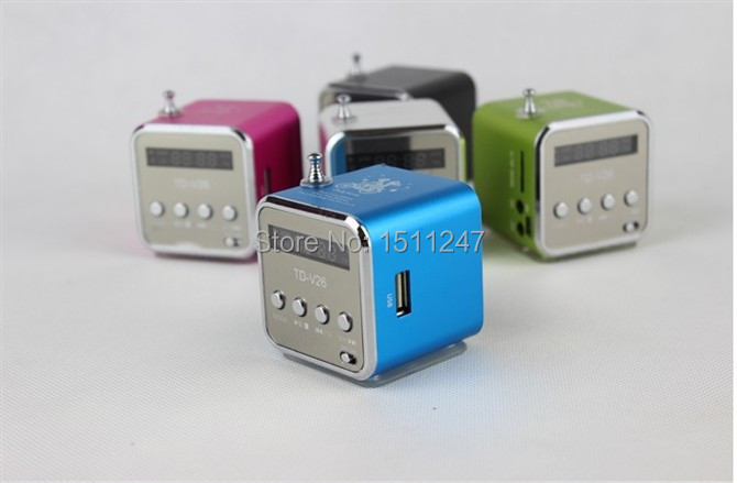 Only love portable micro SD TF USB speakers internet radio mobile phone vibration computer music player