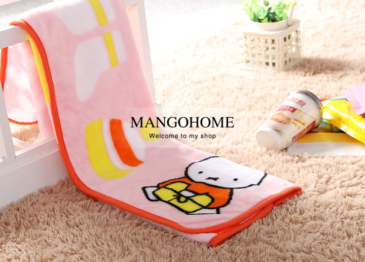 super- soft -skin-friendly- flannel- double-sided- pink Miffy- baby- blanket- air- conditioning- blanket-20.jpg