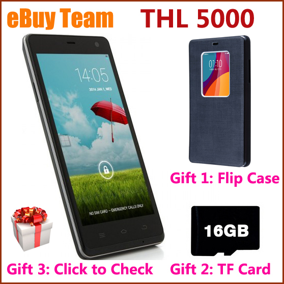 Gifts Original THL 5000 Android 4 4 MTK6592 Octa Core 2GHz 13MP 5 5inch Unlocked RAM2GB
