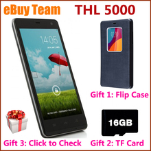 Gifts ! Original THL 5000 Android 4.4 MTK6592 Octa Core 2GHz 13MP 5.5inch Unlocked RAM2GB ROM 16GB AT&T WCDMA GPS FHD Smartphone