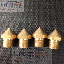( 5 pcs/ lot) 0.4mm Old Brass Nozzle for 3D Printer FDM Desktop Accessory CreatBot Precision High Quality