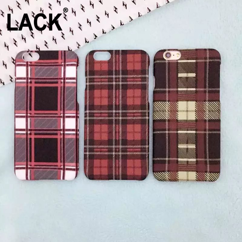 LACK Fashion simple Hard PC lattice grid style Scotland Plaid font b Tartan b font Design