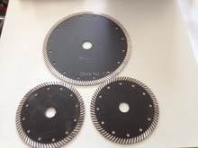 Envío gratis de 180 mm / 6 ” * 25.4 * 10 mm prensa caliente turbo diamante vio la lámina para el granito y el mármol / granito / de cerámica / proceilin corte
