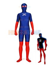 Micron Costume the most classic halloween fullbody Red & Navy Blue Spandex Micron Superhero costume zentai suit free shipping