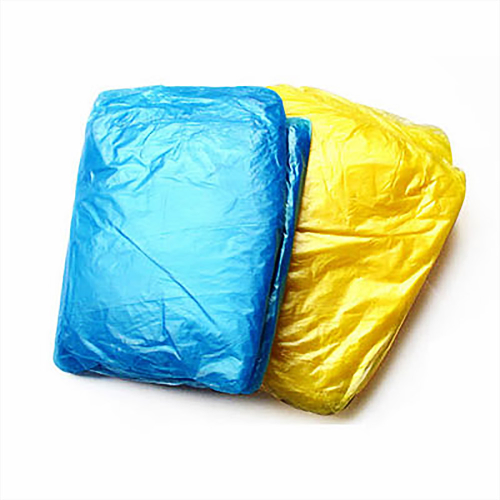 10Pcs/ Set One Size for All Disposable Plastic Raincoat for Tourist Travel Camping Hiking
