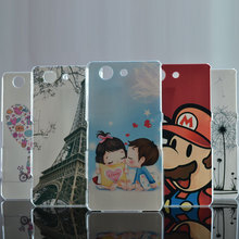 Free Shipping New High Quality PC Painted Cartoon UV Print Hard Housing Cover Case For SONY Xperia Z3 Compact Z3 mini M55W Case