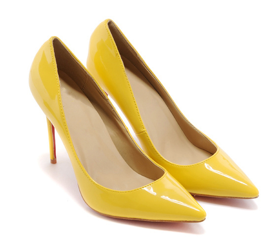 yellow prom heels