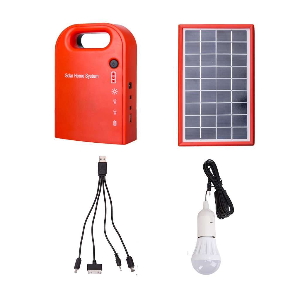 Portable Large Capacity Solar Power Bank Panel 2 LED Lamp Male Female USB Cable Battery Charger Emergency Lighting System Portable Large Capacity Solar Power Bank Panel 2 LED Lamp Male Female USB Cable Battery Charger Emergency Lighting System