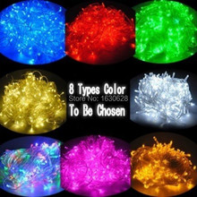 Christmas light Holiday 10m 100 LED string 8 Colors choice Red green RGB Fairy Lights Waterproof
