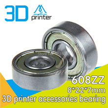 wholesale 10pcs / lot 3D printer accessories bearing U-groove pulley bearing guide wheel extruder dedicated 608ZZ Free shipping