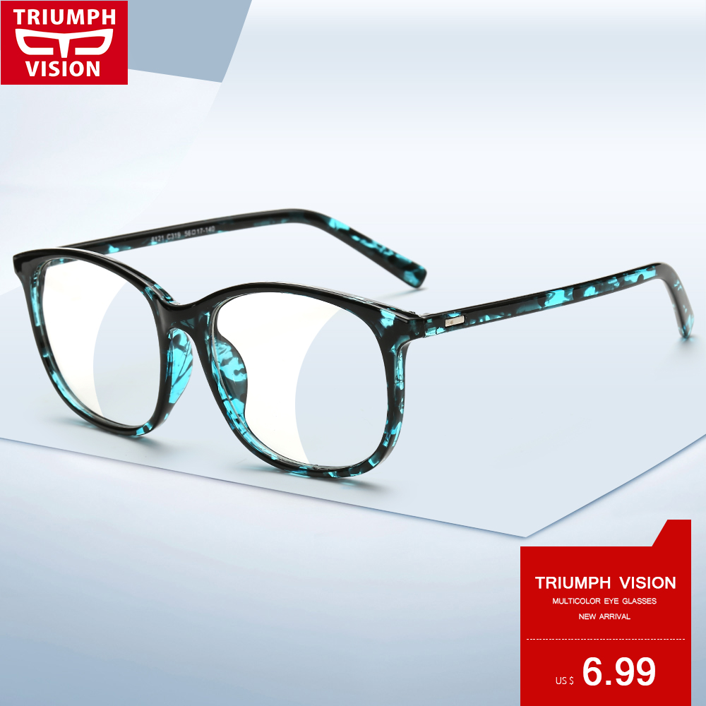 TRIUMPH VISION Acetate Black Frame Eyeglasses Women Square Designer 2016 Frame Glasses Eyewear Brand Fashion Eye