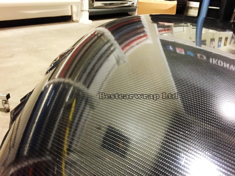 5d carbon black high gloss wrap film with air free carbon shiny wrap 3m (1)