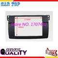 High quality Double 2 Din Fascia For BMW 3 Series E46 1998 2005 Radio DVD Stereo