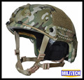 M LG Multicam Camo Deluxe NIJ level IIIA FAST Bulletproof Kevlar Helmet With HP White Ballistic