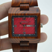 Lujo Bewell reloj de madera hombre Eco Friendly Relogio del reloj de pulsera movimiento de cuarzo 6 colores disponibles de madera los hombres del envío gratis