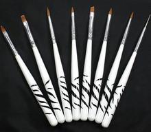 HOT 8PCS Nail Art Design Set Dotting Painting Drawing Polish Brush Pen Tools