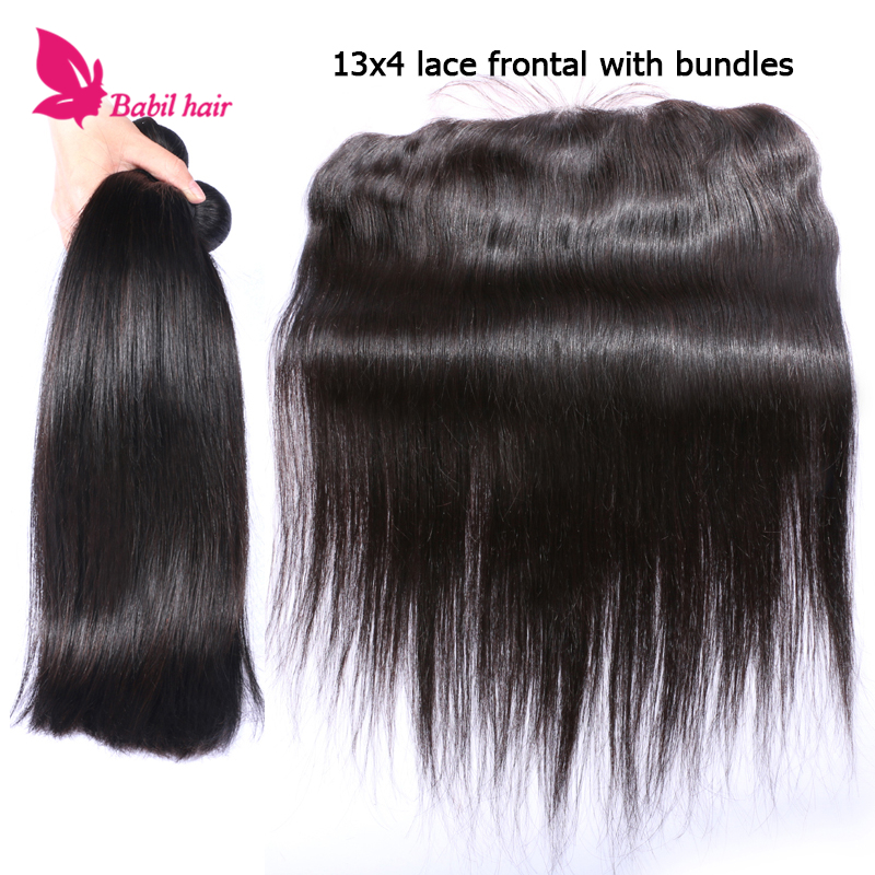Lace Frontal Closure With Bundles Brazilian Virgin Hair With Lace Frontal C...