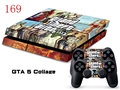 GTA 5 Collage Wrap Decal Cover For PS4 Vinyl Sticker For PS4 Console and Controller