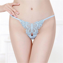 Sexy Lolita ladies underwear big butterfly lace full transparent lace fashion cute charming thong 90 cm below XGBB93