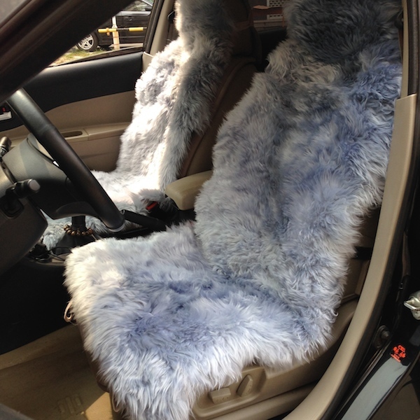 2015 New Zealand Sheepskin Car Seat Cover Winter Warm Long Wool Real