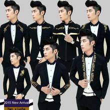 2015 New Arrival Casual Mens Suit Hooded One Button Men White Blazer Outdoors Slim Fit Jacket