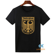 Deutschland German Flag Crest Germany Eagle T Shirt Soccer Football Funny Tops Tee Shirts Harajuku T-shirt Mens Womens US Size