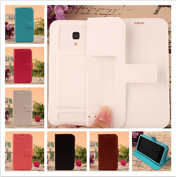New Fashion Filp Leather Case For Sencor Element P401 Cover Silicon Soft Back Cover protect phone With 6 styles