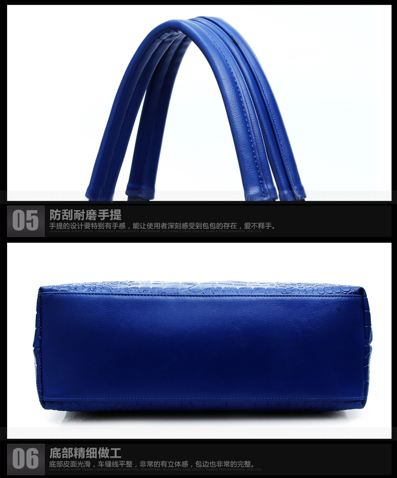 2015 Fashion Brand GENUINE LEATHER Handbag Women Vintage Tote Cow